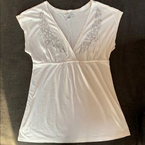 American Eagle Cream Short Sleeve top